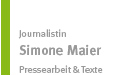 Simone Maier Communication Tübingen · Journalistin · Pressearbeit & Texte